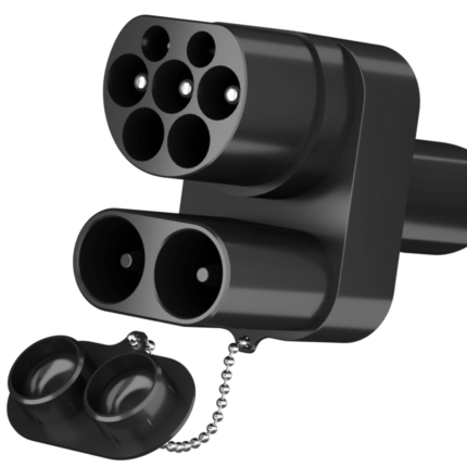 CCS2 adapteris JAV Tesla elektromobiliams