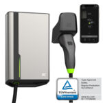 Green Cell HabuDen Wallbox 22 kW, išmani elektromobilių įkrovimo stotelė su Type 2 kabeliu (7,5 m), WiFi / Bluetooth