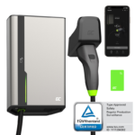 Green Cell HabuDen Wallbox 22kW NFC, elektromobilių įkrovimo stotelė su Type 2 kabeliu (7,5 m), WiFi / Bluetooth