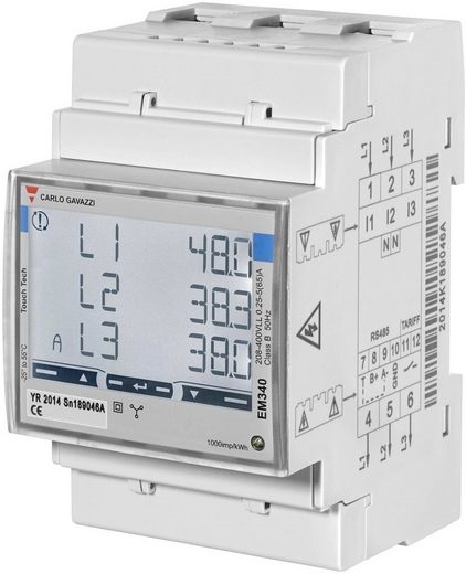 Carlo Gavazzi EM340DINAV23XS1PFB – trifazis MID elektros skaitiklis