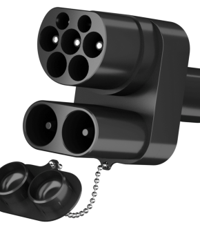 CCS2 adapteris JAV Tesla elektromobiliams